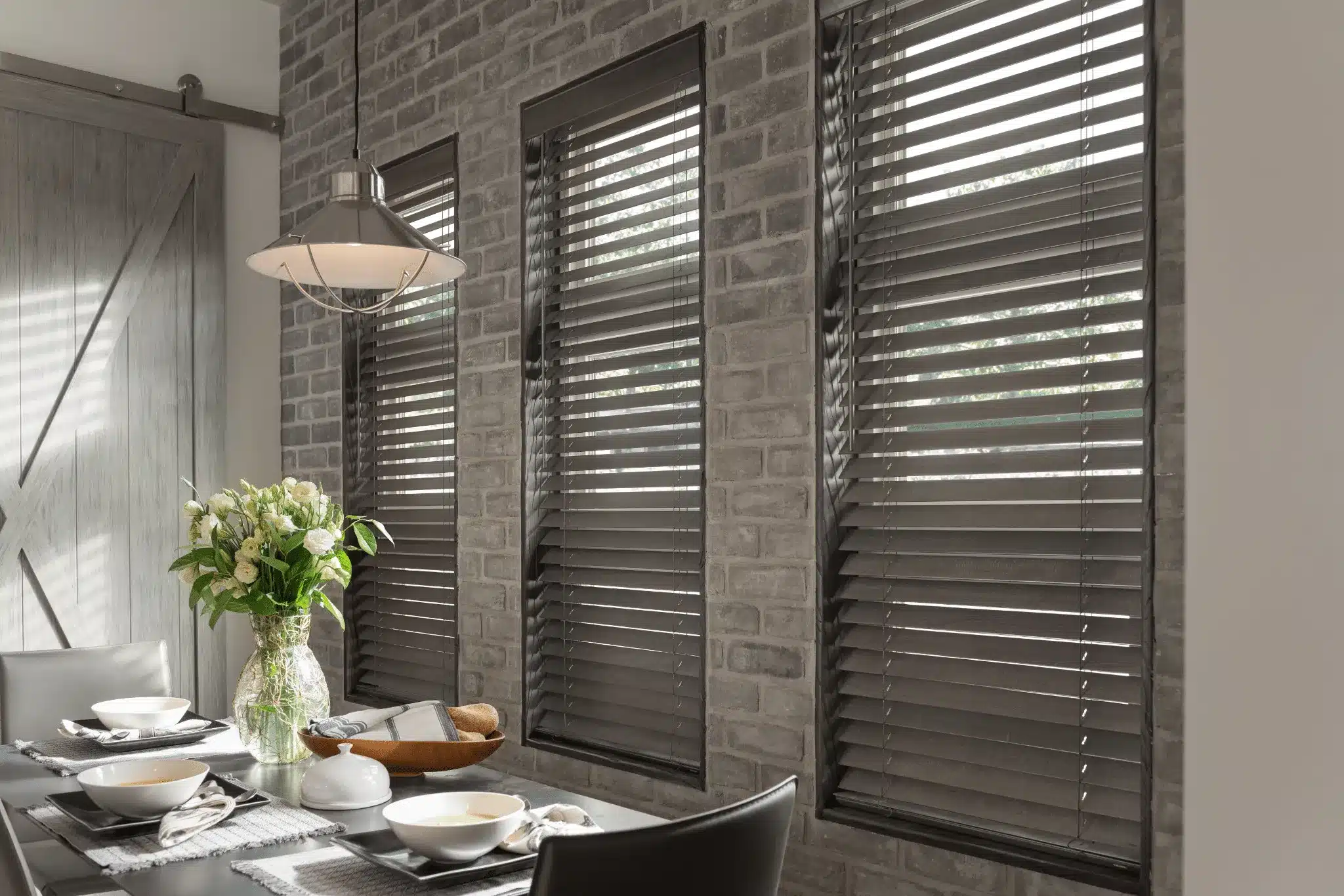 Custom Stained Wood Blinds (1)